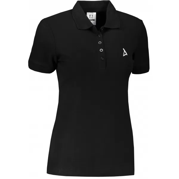  Ženska premium majica s kragnom ALTISPORT ALW002210 CRNO I BIJELO 