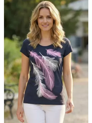 Dámské triko ALTISPORT CARRYOVER ALW112122 NÁMOŘNÍ MODRÁ