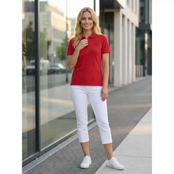  Ženska premium majica s kragnom ALTISPORT ALW002210 CRVENA 