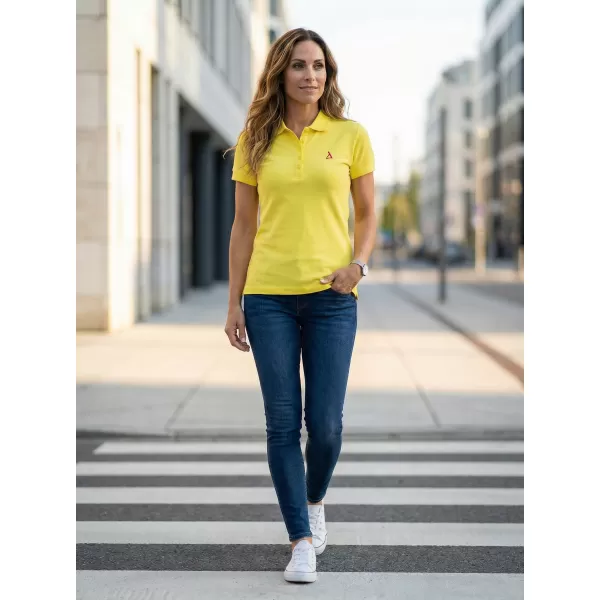  Ženska premium majica s kragnom ALTISPORT ALW002210 LIMUN 