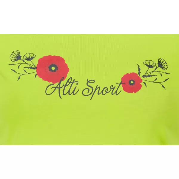  Ženska majica kratkih rukava ALTISPORT ALW116122 VAPNO 