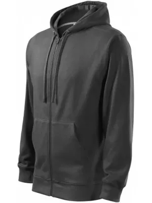 Muški sweatshirt MALFINI TRENDY ZIPPER 410 ČELIČNO SIVA