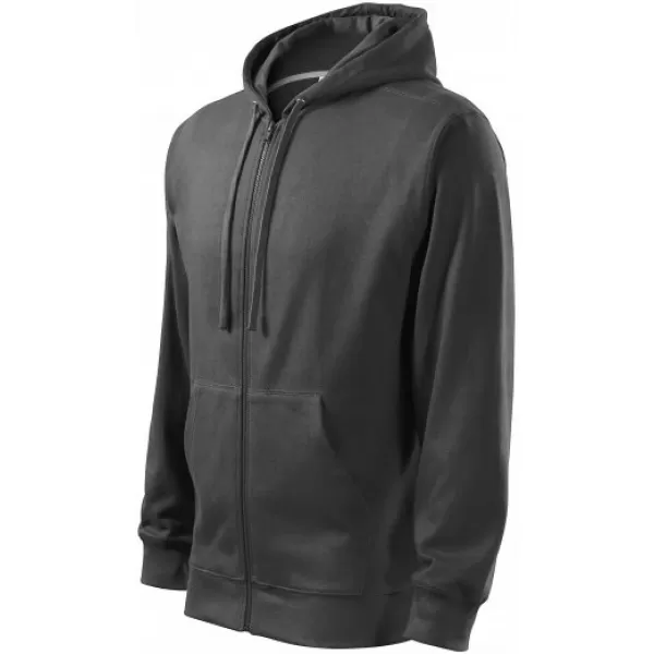  Muški sweatshirt MALFINI TRENDY ZIPPER 410 ČELIČNO SIVA 