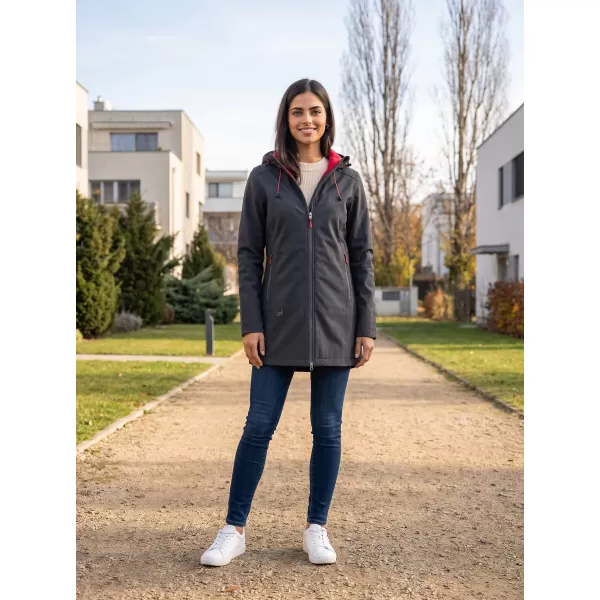  Ženski softshell kaput ALTISPORT DERAURA LCTU166 TAMNO SIVA 