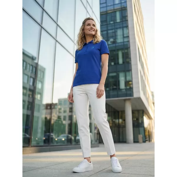  Ženska premium majica s kragnom ALTISPORT ALW002210 KRALJEVSKI PLAVA 