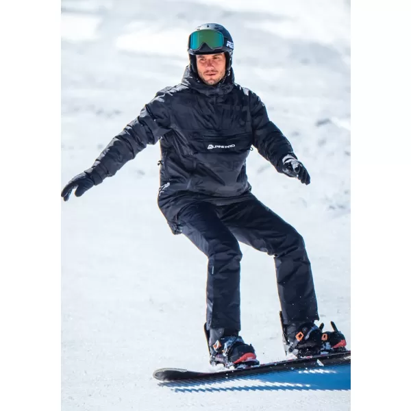  Muška zimska jakna ALPINE PRO CLOC MJCU527 CRNA/ZELENA 