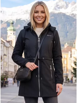 Ženski softshell kaput KIXMI MALAYA CRNO