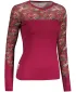 Ženska termo majica SENSOR MERINO IMPRESS 21200019 LILA/FEATHER