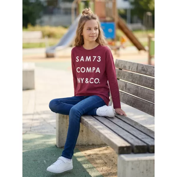 Djevojčica majice s dugim rukavima SAM 73 KAT GT 557 TAMNO RUŽIČASTI 