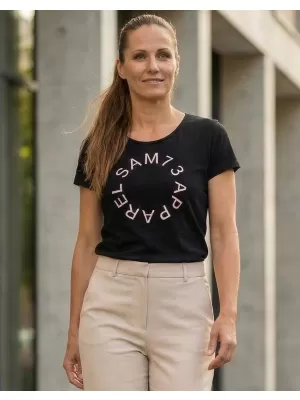 Ženska majica s kratkim rukavima SAM 73 ARIAS WT 825 CRNI