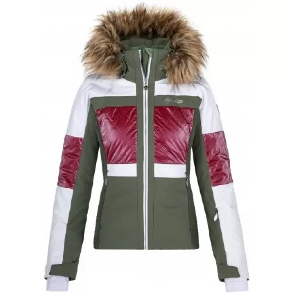  Ženska skijaška jakna KILPI ELZA-W QL0154KI KAKI 