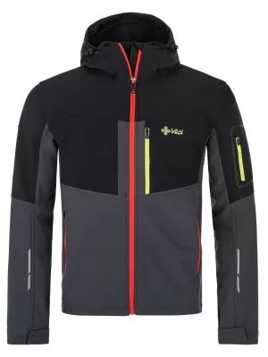 Muška softshell jakna KILPI PRESENA-M QM0157KI TAMNOSIVA