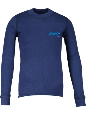Dječja termo majica SENSOR MERINO DF LOGO 21200026 DEEP BLUE