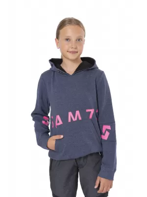 Djevojčica dukserica SAM 73 DONNA GM 527 PLAVI