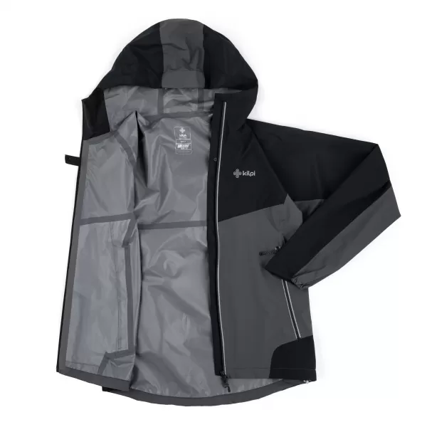  Muška hardshell jakna KILPI HURRICANE-M QM0109KI TAMNOSIVA 