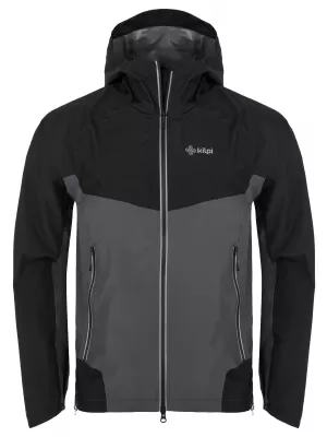 Muška hardshell jakna KILPI HURRICANE-M QM0109KI TAMNOSIVA