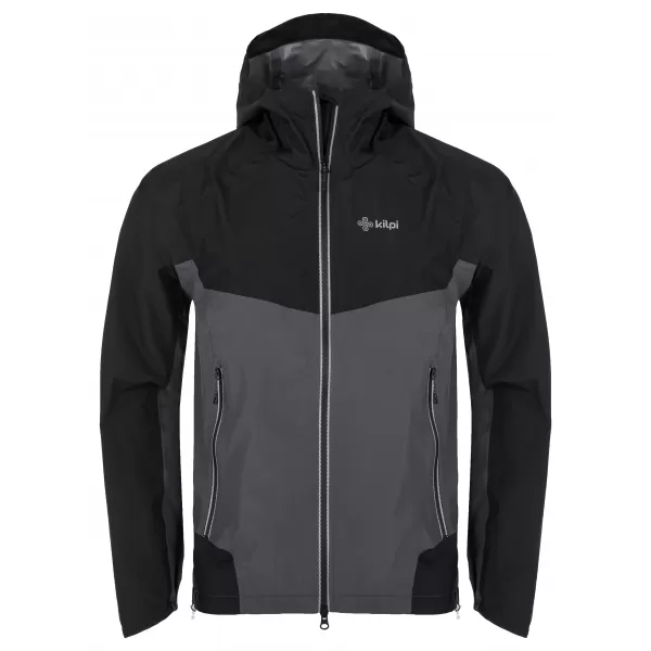  Muška hardshell jakna KILPI HURRICANE-M QM0109KI TAMNOSIVA 