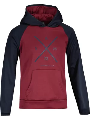 Djevojčica dukserica SAM 73 FLEUR GM 526 BURGUNDIJSKI