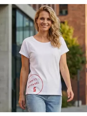 Ženska majica s kratkim rukavima SAM 73 LEAH WT 828 BIJELA