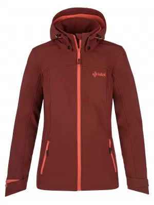 Ženska softshell jakna KILPI RAVIA-W PL0035KI TAMNOCRVENA