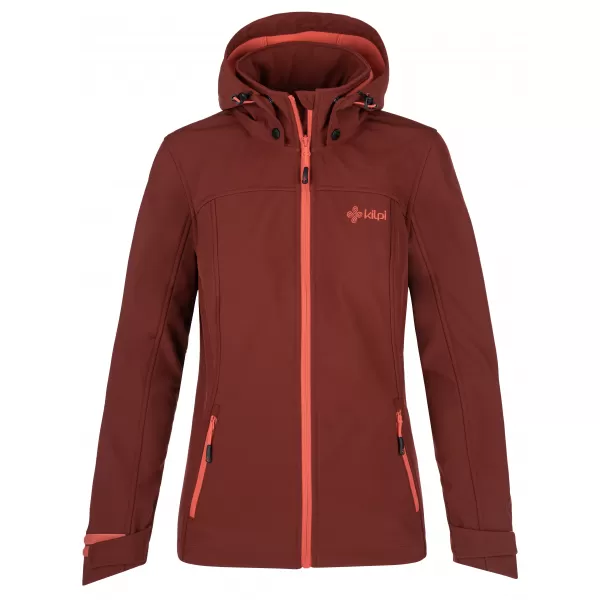  Ženska softshell jakna KILPI RAVIA-W PL0035KI TAMNOCRVENA 