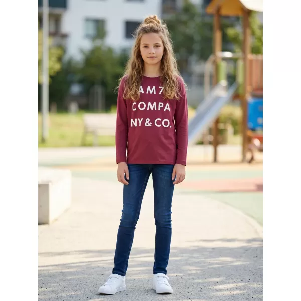 Djevojčica majice s dugim rukavima SAM 73 KAT GT 557 TAMNO RUŽIČASTI 