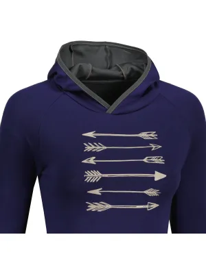Ženska majica SENSOR MERINO UPPER ARROWS 21200041 DEEP BLUE