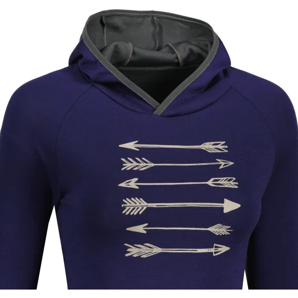  Ženska majica SENSOR MERINO UPPER ARROWS 21200041 DEEP BLUE 