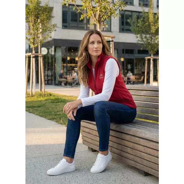  Ženski prsluk od flisa ALTISPORT ALW056518 TAMNOCRVENA 