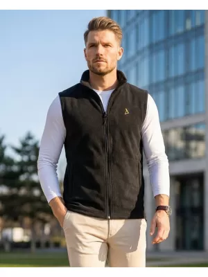Muški prsluk od flisa ALTISPORT ALM002518 CRNO I ZLATNO