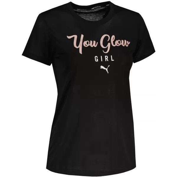  Ženska majica kratkih rukava PUMA PERFORMANCE SLOGAN SS TEE 520920-51 PUMA CRNA/Q4 
