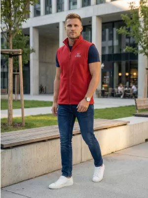 Muški prsluk od flisa ALTISPORT ALM006518 TAMNOCRVENA