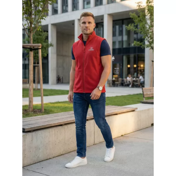  Muški prsluk od flisa ALTISPORT ALM006518 TAMNOCRVENA 