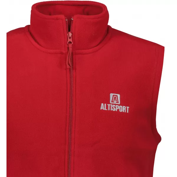  Muški prsluk od flisa ALTISPORT ALM006518 TAMNOCRVENA 