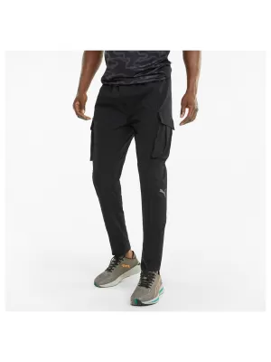 Muške trenirke PUMA RUN WOVEN CARGO PANT M 520864-01 PUMA CRNA