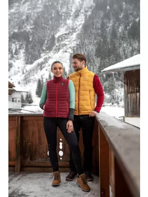 Ženski zimski prsluk NORDBLANC TRAMMEL NBWJL7547 TAMNOCRVENA