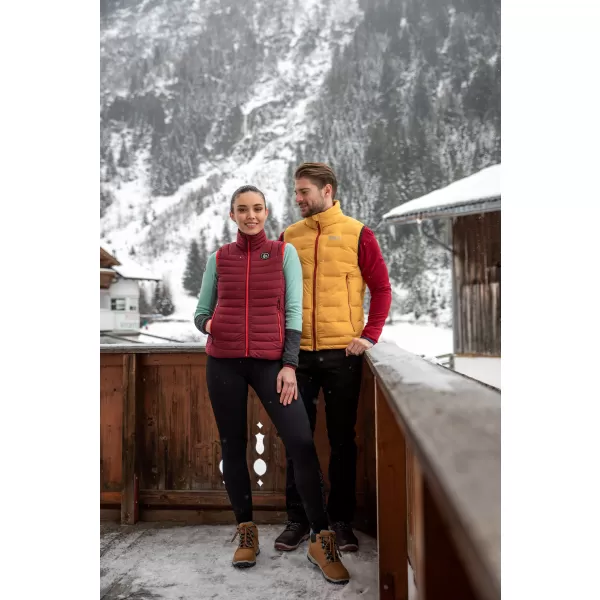  Ženski zimski prsluk NORDBLANC TRAMMEL NBWJL7547 TAMNOCRVENA 