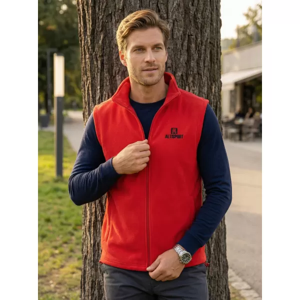  Muški prsluk od flisa ALTISPORT ALM006518 CRVENA 