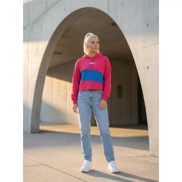  Ženski skraćeni top sweatshirt PUMA INTL HOODIE TR 531649-14 CIKLA LJUBIČASTA 