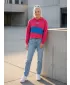 Ženski skraćeni top sweatshirt PUMA INTL HOODIE TR 531649-14 CIKLA LJUBIČASTA