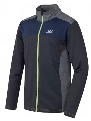 Muški sweatshirt HANNAH CHARDON TAMNO SIVA MEL/SVIJETLO SIVA MEL