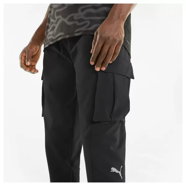  Muške trenirke PUMA RUN WOVEN CARGO PANT M 520864-01 PUMA CRNA 