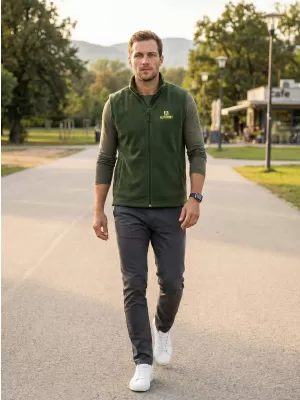 Muški prsluk od flisa ALTISPORT ALM006518 TAMNOZELENE BOJE