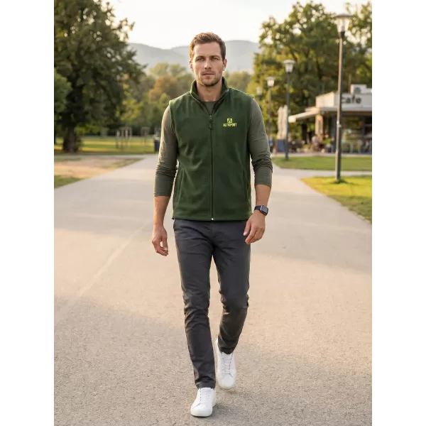  Muški prsluk od flisa ALTISPORT ALM006518 TAMNOZELENE BOJE 