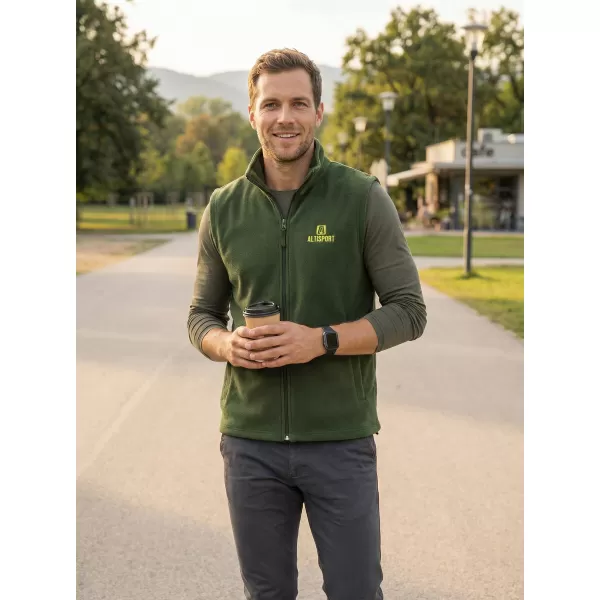  Muški prsluk od flisa ALTISPORT ALM006518 TAMNOZELENE BOJE 