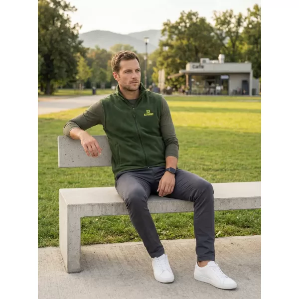  Muški prsluk od flisa ALTISPORT ALM006518 TAMNOZELENE BOJE 