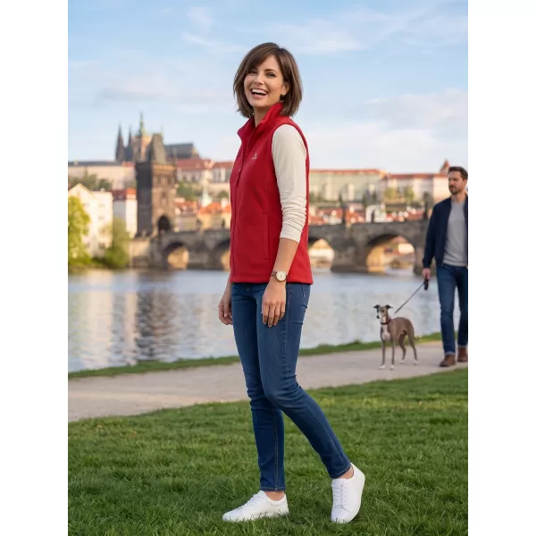  Ženski prsluk od flisa ALTISPORT ALW002518 TAMNOCRVENA 