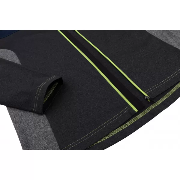  Muški sweatshirt HANNAH CHARDON TAMNO SIVA MEL/SVIJETLO SIVA MEL 