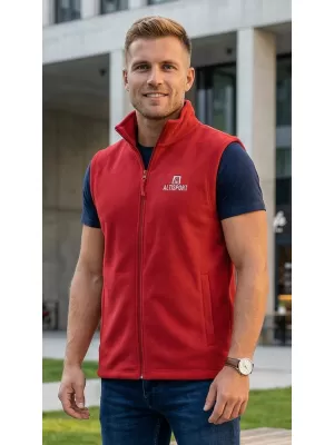 Muški prsluk od flisa ALTISPORT ALM006518 TAMNOCRVENA