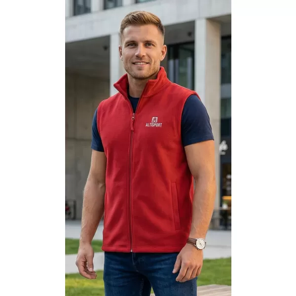  Muški prsluk od flisa ALTISPORT ALM006518 TAMNOCRVENA 
